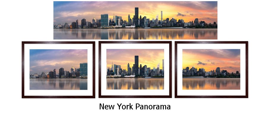 New York Panorama Framed Prints